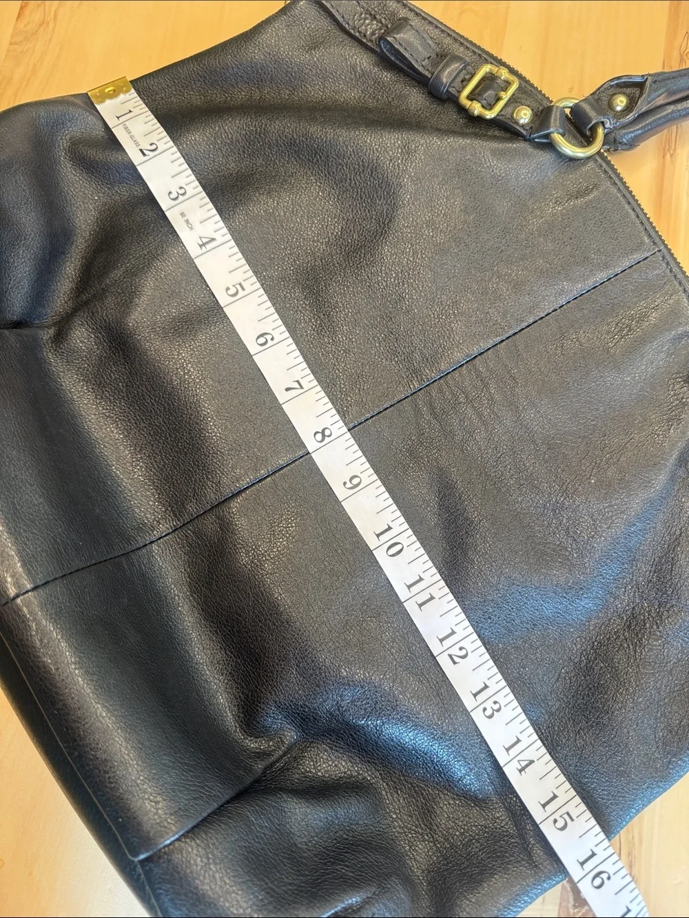 Coach Madison Lindsey Satchel Black Leather missing crossbody strap